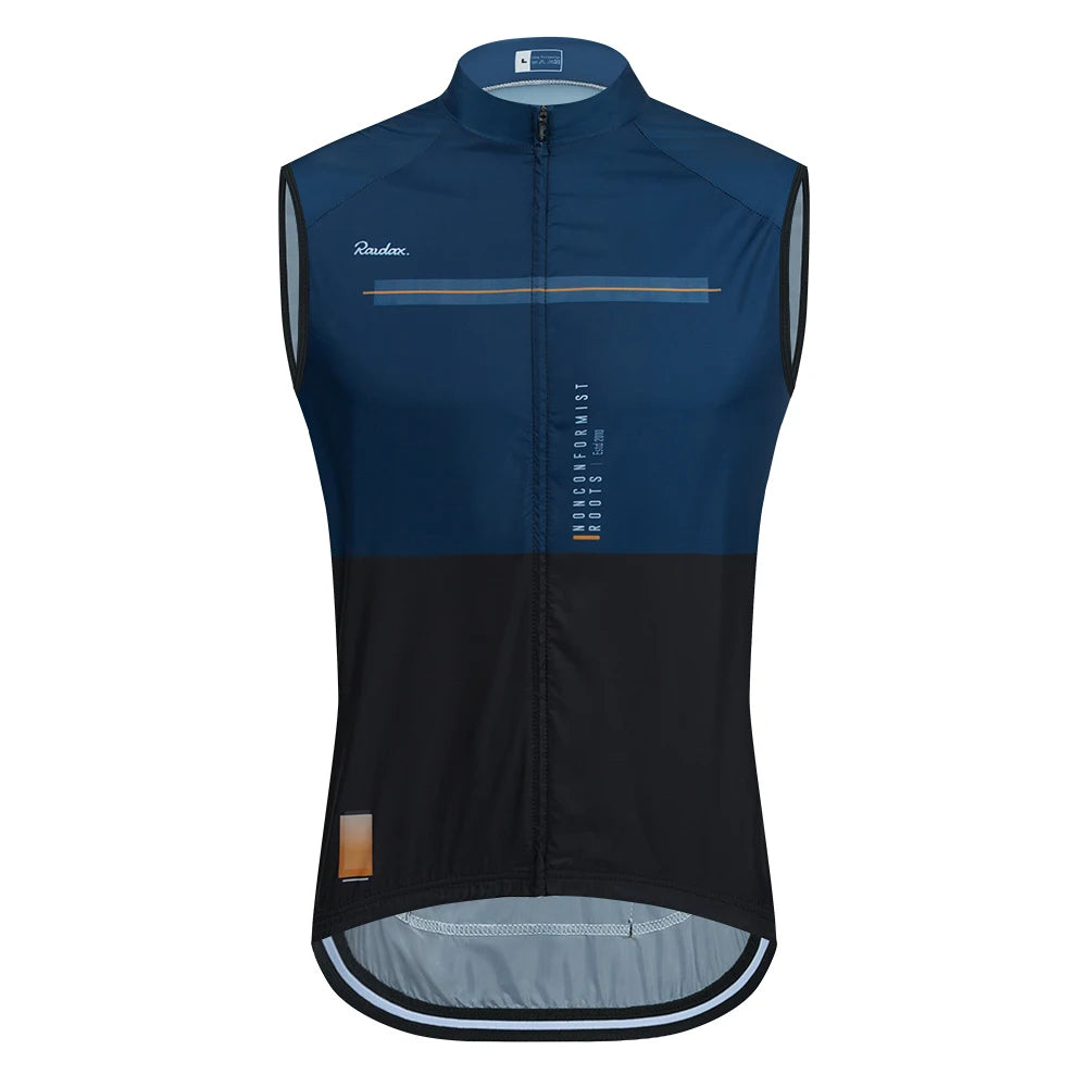 Men Raudax Sleeveless Cycling Vest Mesh Ciclismo Lets Gobik Undershirt Jersey Windproof Cycling Clothing Gilet Motorcycle Vest
