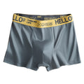 Men's Mid-Waist Thin Briefs Breathable Comfortable Large Size Boxer Shorts Sports Youth Flat Angle Underwear Polyester Fiber