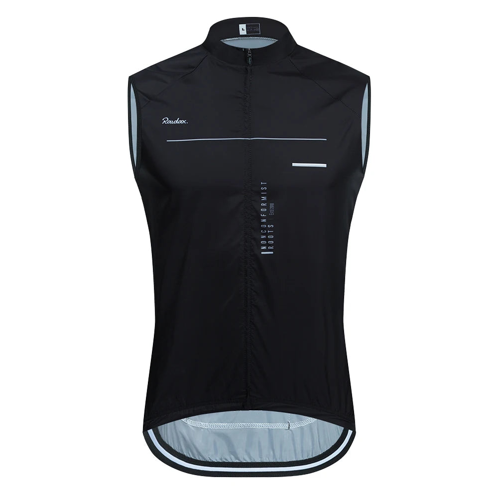Men Raudax Sleeveless Cycling Vest Mesh Ciclismo Lets Gobik Undershirt Jersey Windproof Cycling Clothing Gilet Motorcycle Vest