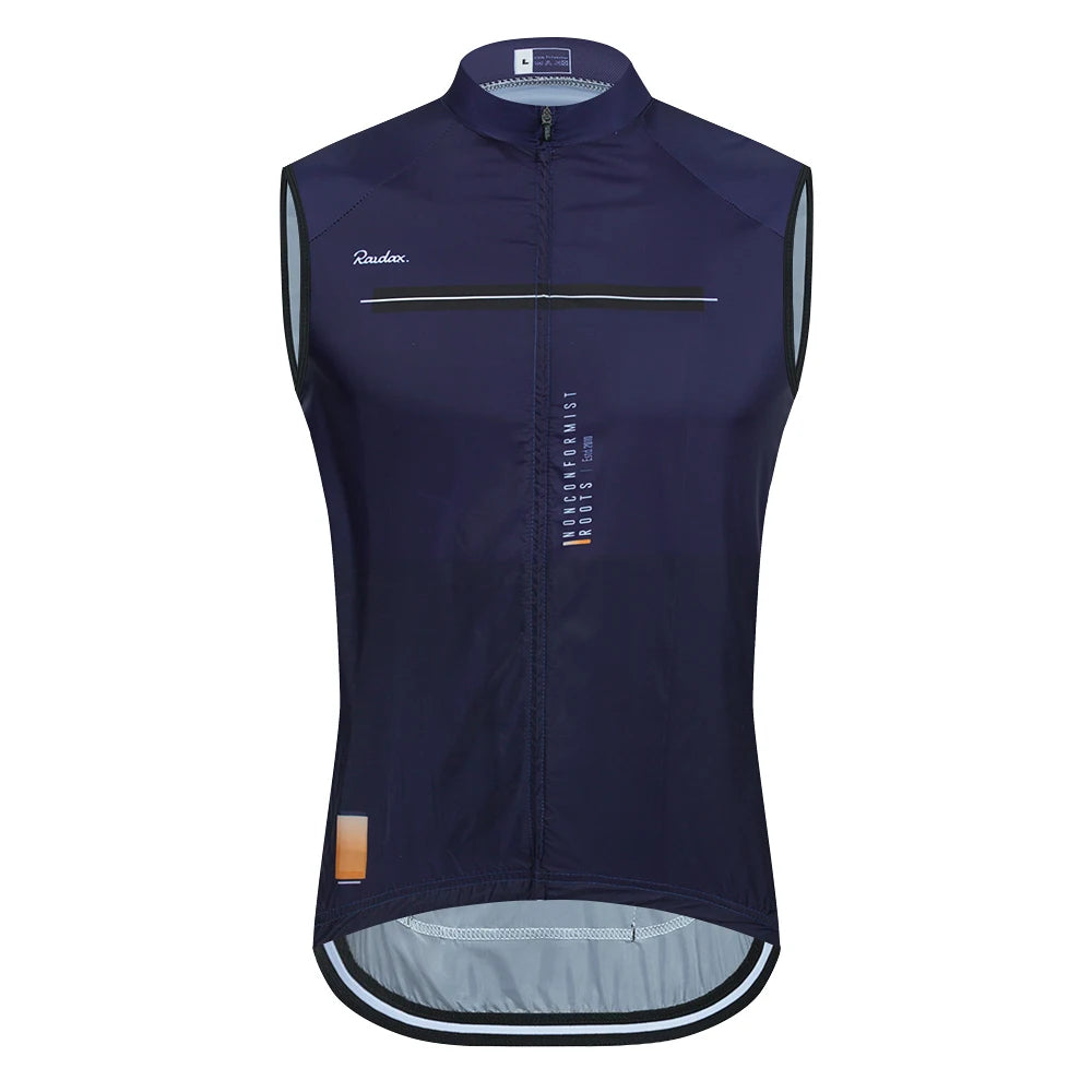 Men Raudax Sleeveless Cycling Vest Mesh Ciclismo Lets Gobik Undershirt Jersey Windproof Cycling Clothing Gilet Motorcycle Vest